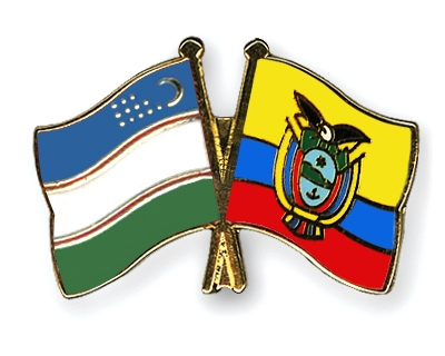 Fahnen Pins Usbekistan Ecuador