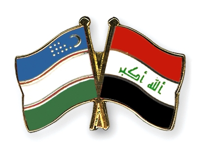 Fahnen Pins Usbekistan Irak