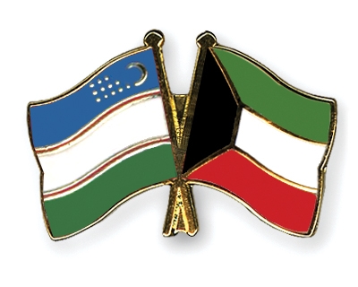 Fahnen Pins Usbekistan Kuwait