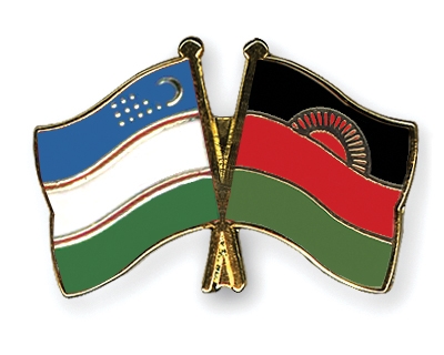 Fahnen Pins Usbekistan Malawi