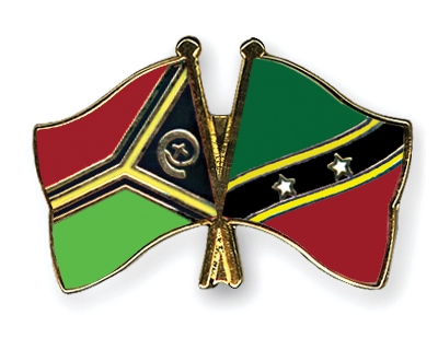 Fahnen Pins Vanuatu St-Kitts-und-Nevis