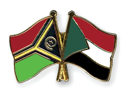 Fahnen Pins Vanuatu Sudan
