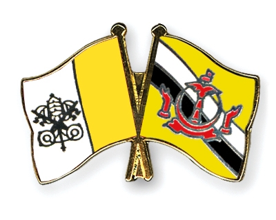 Fahnen Pins Vatikanstadt Brunei-Darussalam