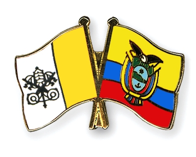 Fahnen Pins Vatikanstadt Ecuador