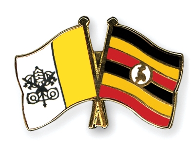 Fahnen Pins Vatikanstadt Uganda