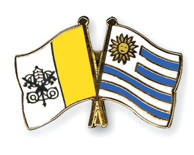 Fahnen Pins Vatikanstadt Uruguay
