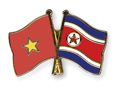 Fahnen Pins Vietnam Nordkorea