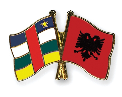 Fahnen Pins Zentralafrikanische-Republik Albanien