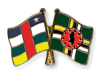 Fahnen Pins Zentralafrikanische-Republik Dominica