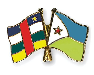 Fahnen Pins Zentralafrikanische-Republik Dschibuti