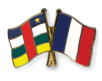 Fahnen Pins Zentralafrikanische-Republik Frankreich