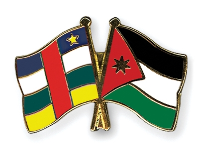 Fahnen Pins Zentralafrikanische-Republik Jordanien