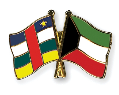 Fahnen Pins Zentralafrikanische-Republik Kuwait