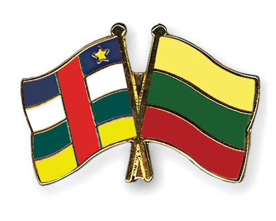 Fahnen Pins Zentralafrikanische-Republik Litauen