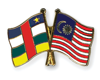 Fahnen Pins Zentralafrikanische-Republik Malaysia