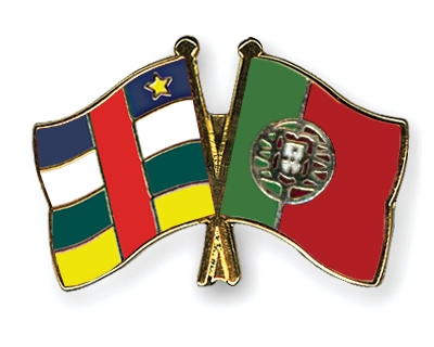Fahnen Pins Zentralafrikanische-Republik Portugal