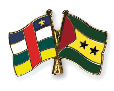 Fahnen Pins Zentralafrikanische-Republik Sao-Tome-und-Principe