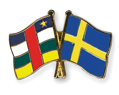 Fahnen Pins Zentralafrikanische-Republik Schweden