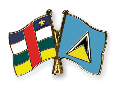 Fahnen Pins Zentralafrikanische-Republik St-Lucia