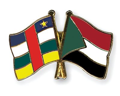 Fahnen Pins Zentralafrikanische-Republik Sudan