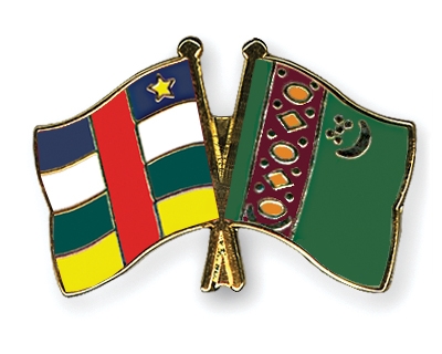 Fahnen Pins Zentralafrikanische-Republik Turkmenistan
