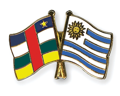 Fahnen Pins Zentralafrikanische-Republik Uruguay