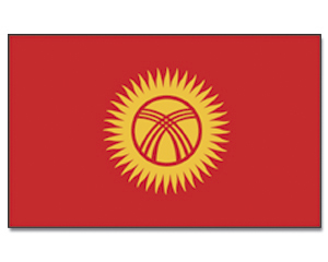 Fahnen Kirgisistan