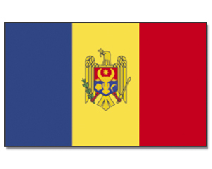 Fahnen Moldau