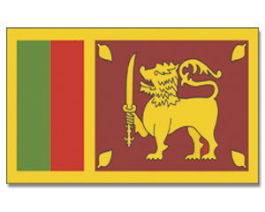 Fahnen Sri-Lanka
