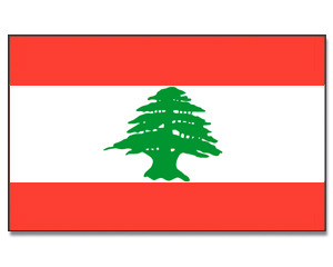 Fahnen Libanon 30 x 45