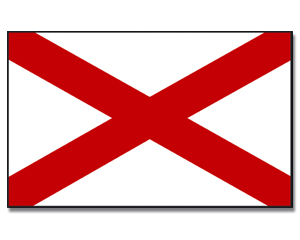 Fahne Alabama 90 x 150