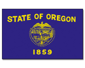 Fahne Oregon 90 x 150