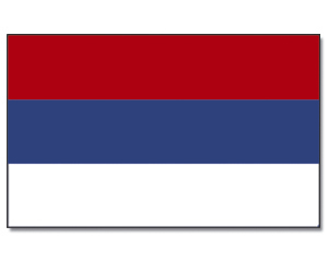 Fahne Serbien 90 x 150