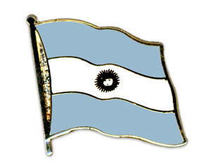Fahnen-Pins (geschwungen): Argentinien