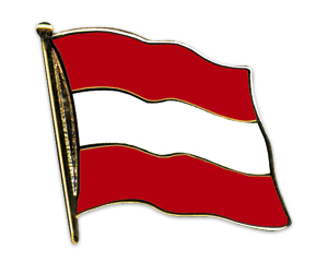 Fahnen-Pins (geschwungen): Österreich