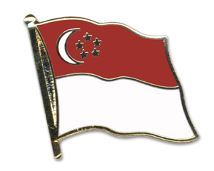 Flag Pins (swinging): Singapore
