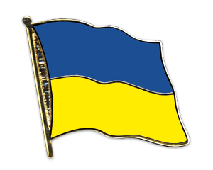 Fahnen-Pins (geschwungen): Ukraine ab Anfang April lieferbar