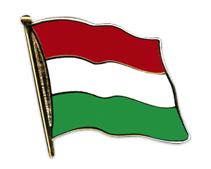 Fahnen-Pins (geschwungen): Ungarn