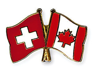 Freundschaftspins: Schweiz-Kanada