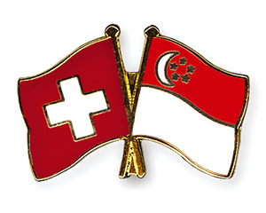 Freundschaftspins: Schweiz-Singapur