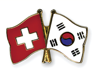 Freundschaftspins: Schweiz-Südkorea