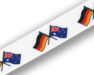 Crossed Flag Lanyards: Germany-Australia