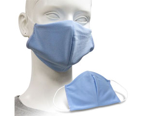 Wiederverwendbare Mund-Nasen-Maske aus Stoff, Hellblau