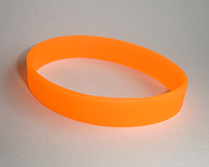 Silikonarmband neon-orange
