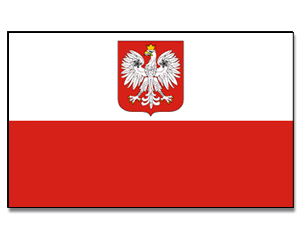 Fahnen Polen mit Adler 30 x 45